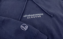 Load image into Gallery viewer, Navy Hoodie - whakaaweawe (Inspire)